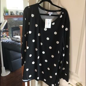 Lularoe Elizabeth 2xl NWT- polkadot